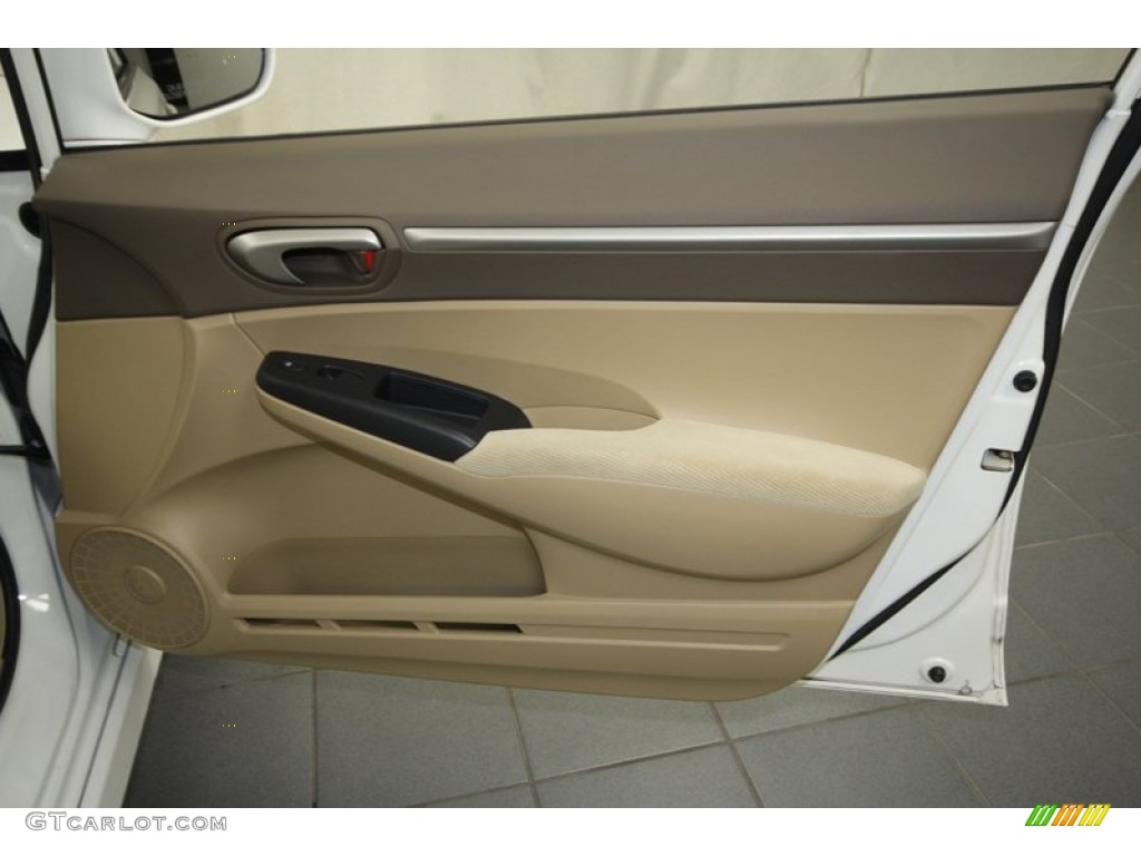 2006 Honda Civic EX Sedan Ivory Door Panel Photo #72989505