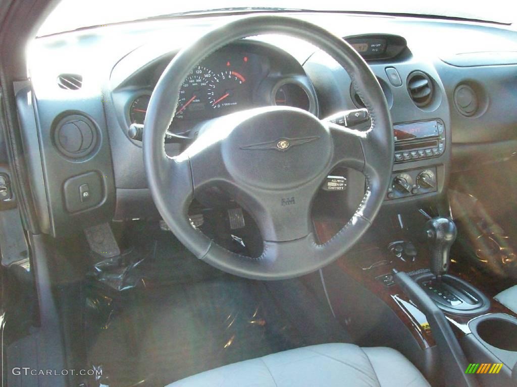 2001 Sebring LXi Coupe - Black / Black/Light Gray photo #19