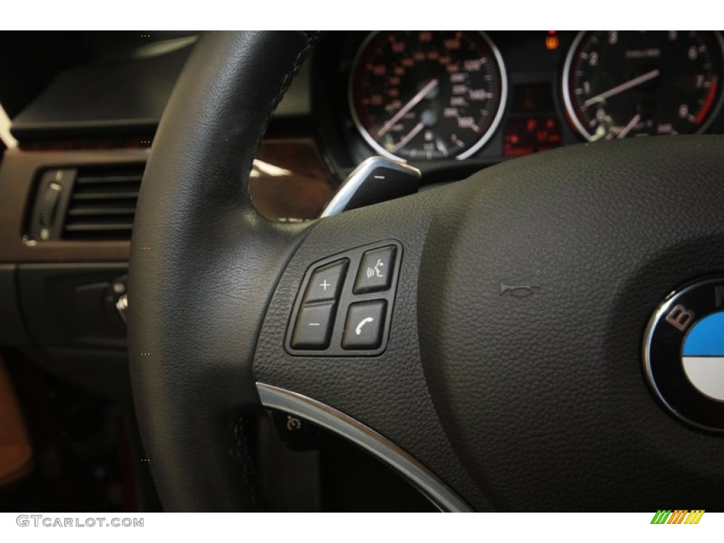 2011 3 Series 328i Convertible - Vermillion Red Metallic / Saddle Brown Dakota Leather photo #26