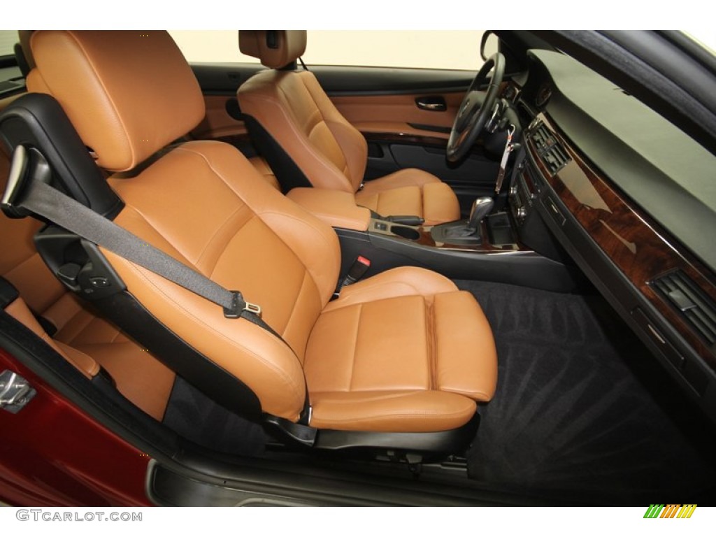 Saddle Brown Dakota Leather Interior 2011 BMW 3 Series 328i Convertible Photo #72990006
