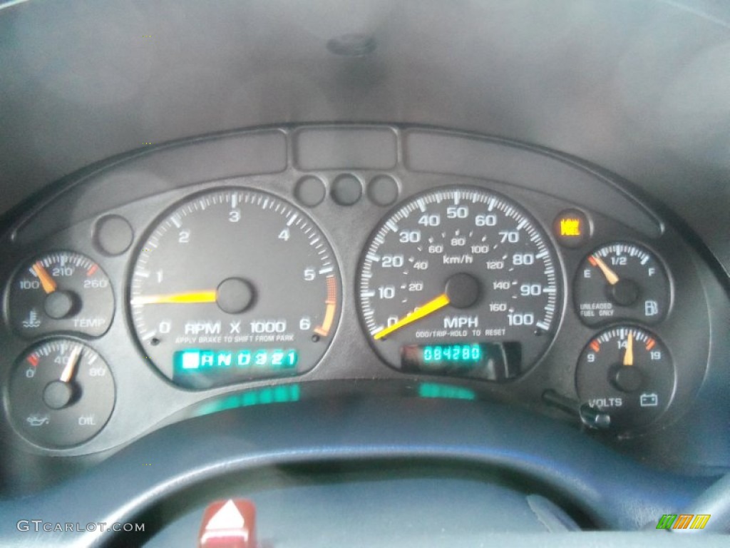 1998 Chevrolet S10 LS Extended Cab 4x4 Gauges Photo #72992503