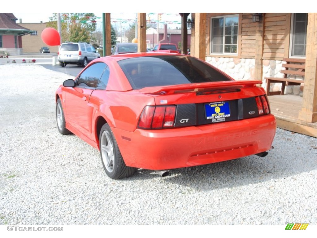 1999 Mustang GT Coupe - Rio Red / Dark Charcoal photo #3