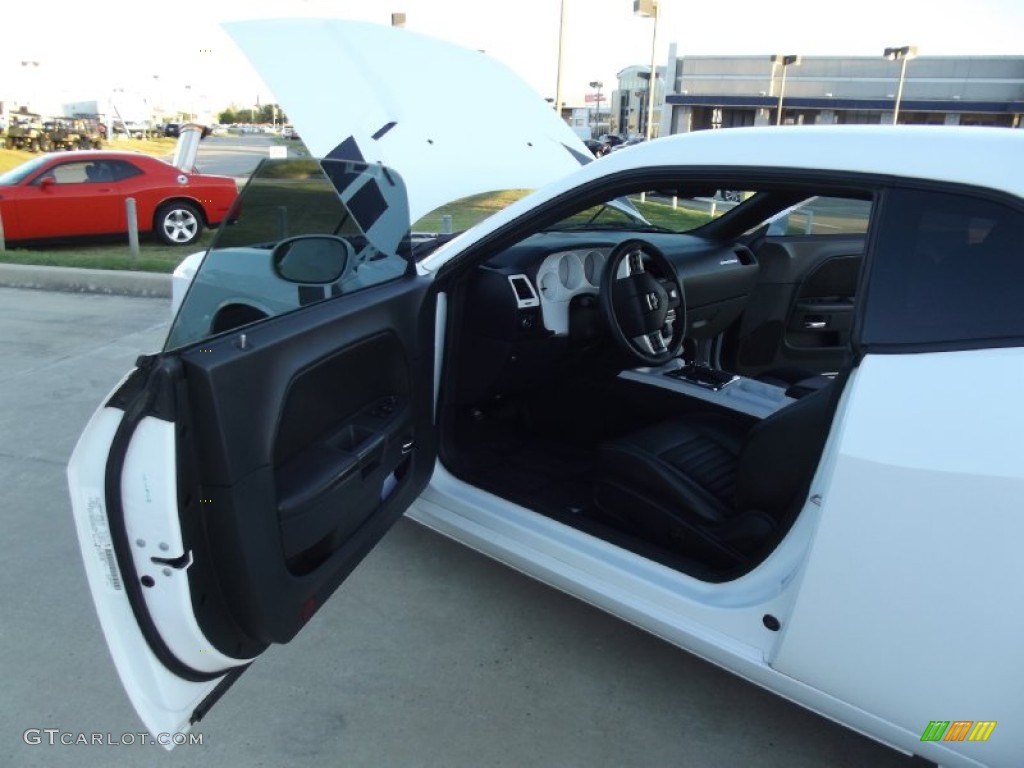 2011 Challenger R/T Plus - Bright White / Dark Slate Gray photo #8