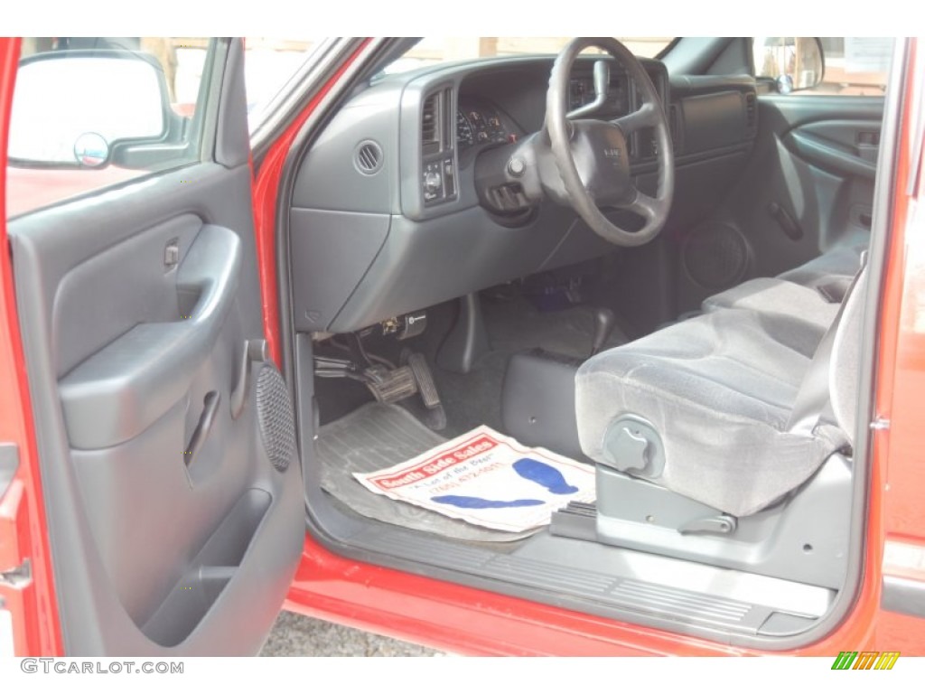 2001 Sierra 1500 SL Regular Cab 4x4 - Fire Red / Graphite photo #4