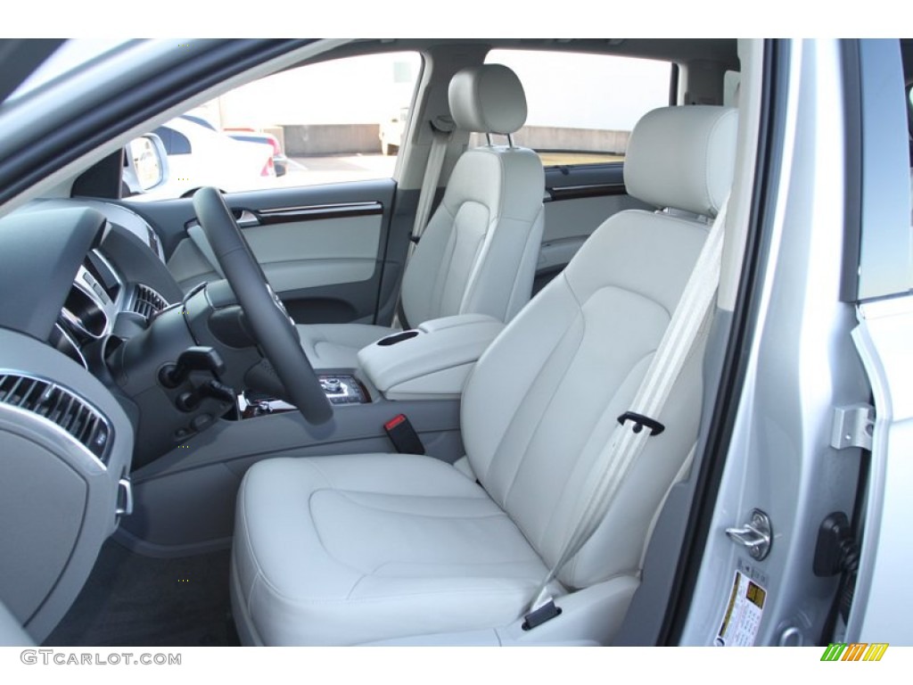 Limestone Gray Interior 2013 Audi Q7 3.0 TDI quattro Photo #72994720
