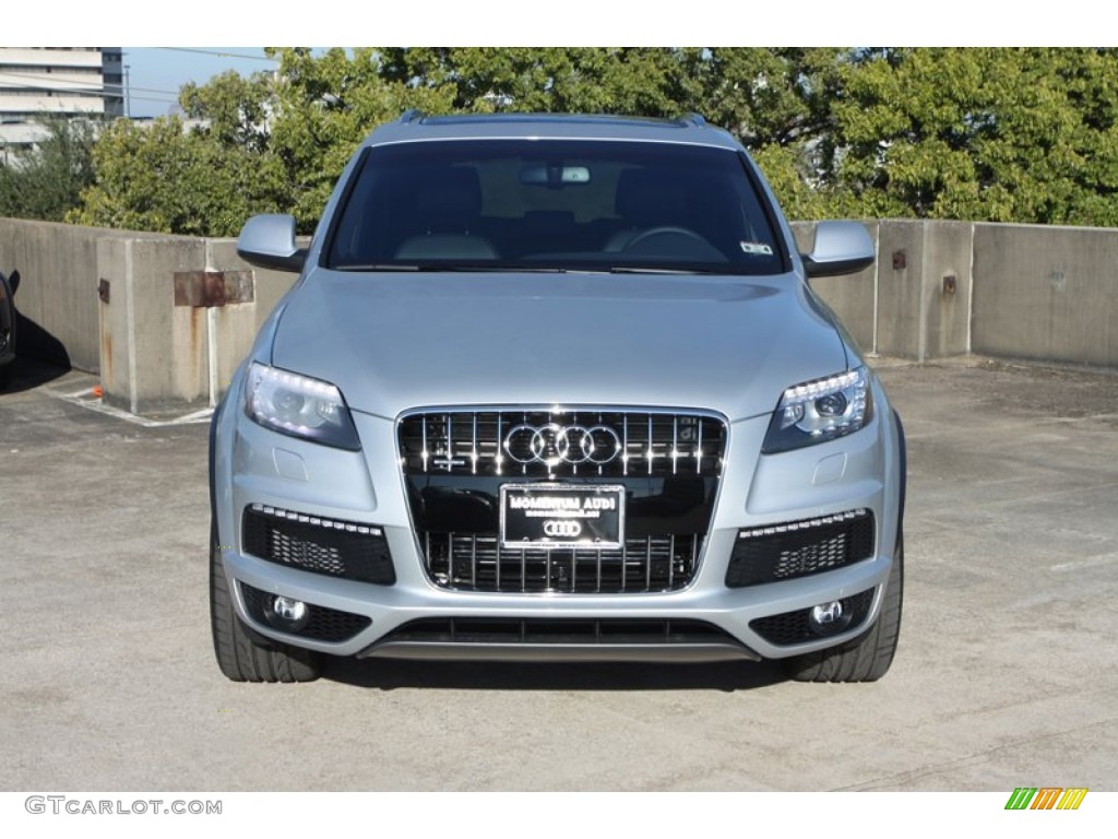 2013 Q7 3.0 S Line quattro - Ice Silver Metallic / Black photo #2