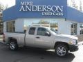 2009 Silver Birch Metallic Chevrolet Silverado 1500 Extended Cab 4x4  photo #1