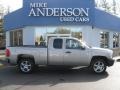 2009 Silver Birch Metallic Chevrolet Silverado 1500 Extended Cab 4x4  photo #2