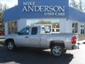 2009 Silver Birch Metallic Chevrolet Silverado 1500 Extended Cab 4x4  photo #3