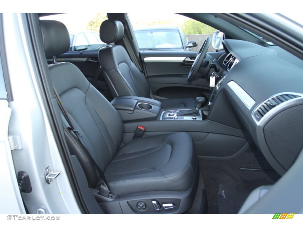 Black Interior 2013 Audi Q7 3.0 S Line quattro Photo #72995859