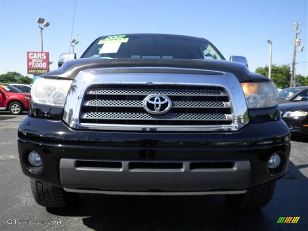 2007 Tundra Limited Double Cab - Black / Red Rock photo #3