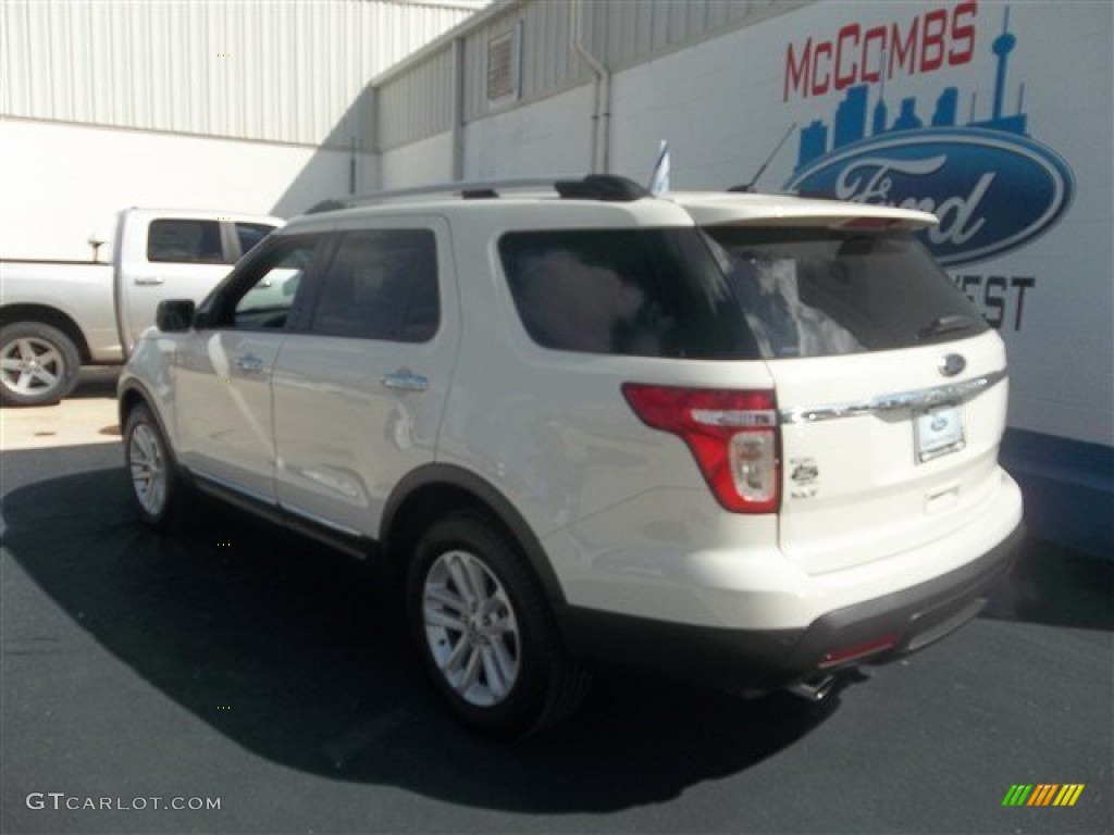 2012 Explorer XLT EcoBoost - White Suede / Medium Light Stone photo #7