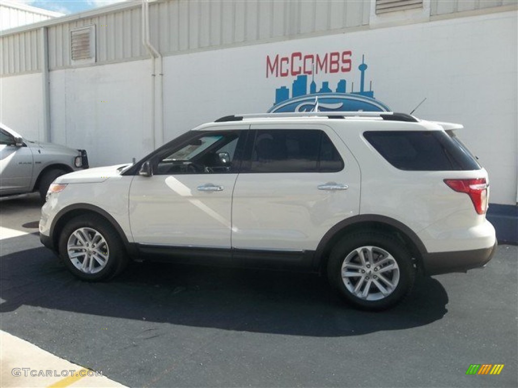 2012 Explorer XLT EcoBoost - White Suede / Medium Light Stone photo #8