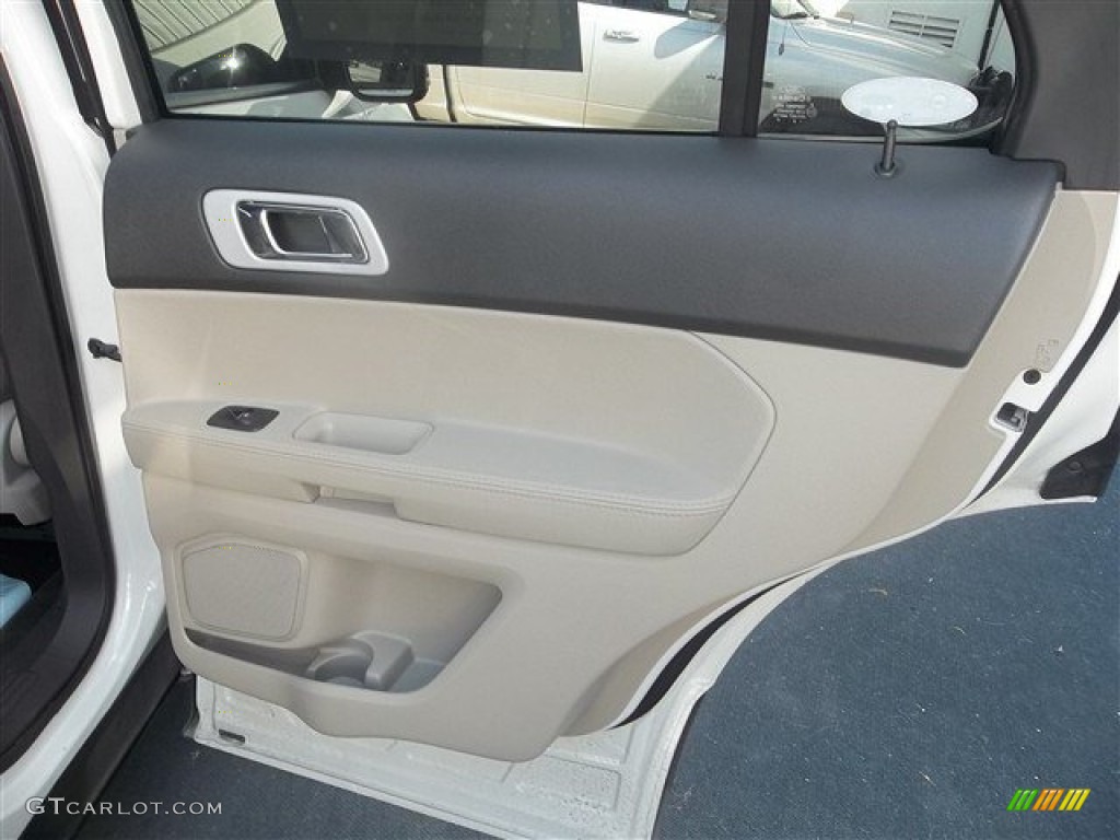 2012 Explorer XLT EcoBoost - White Suede / Medium Light Stone photo #20