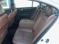 2012 Hyundai Genesis Saddle Interior Rear Seat Photo