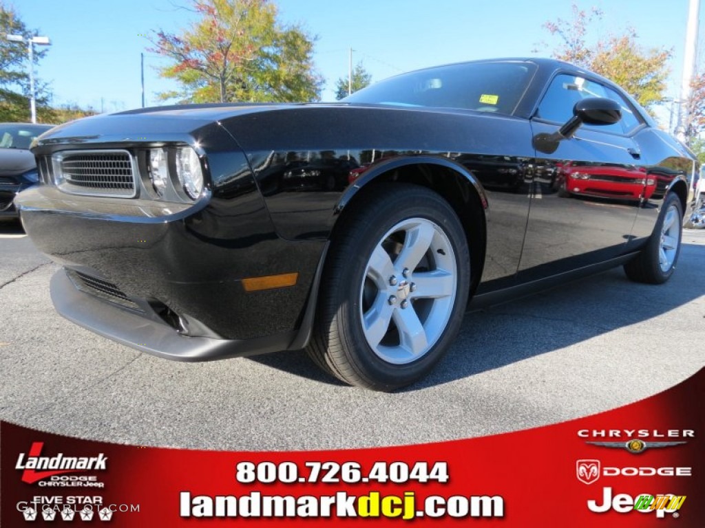 2013 Challenger SXT - Pitch Black / Dark Slate Gray photo #1