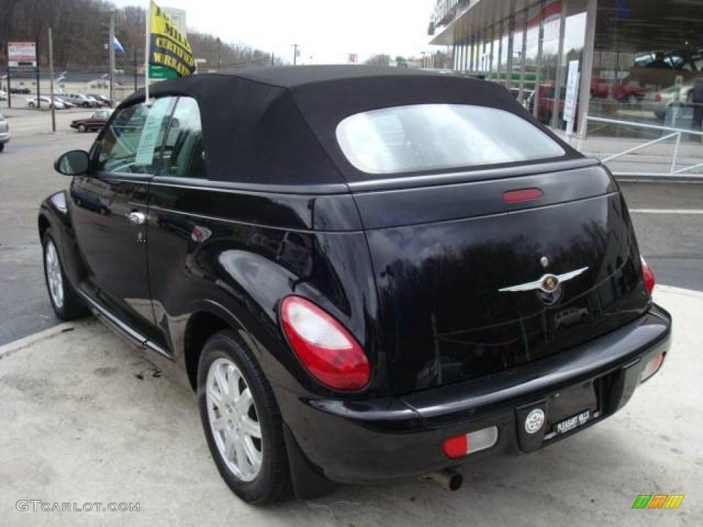 2006 PT Cruiser Convertible - Brilliant Black Crystal Pearl / Pastel Slate Gray photo #2