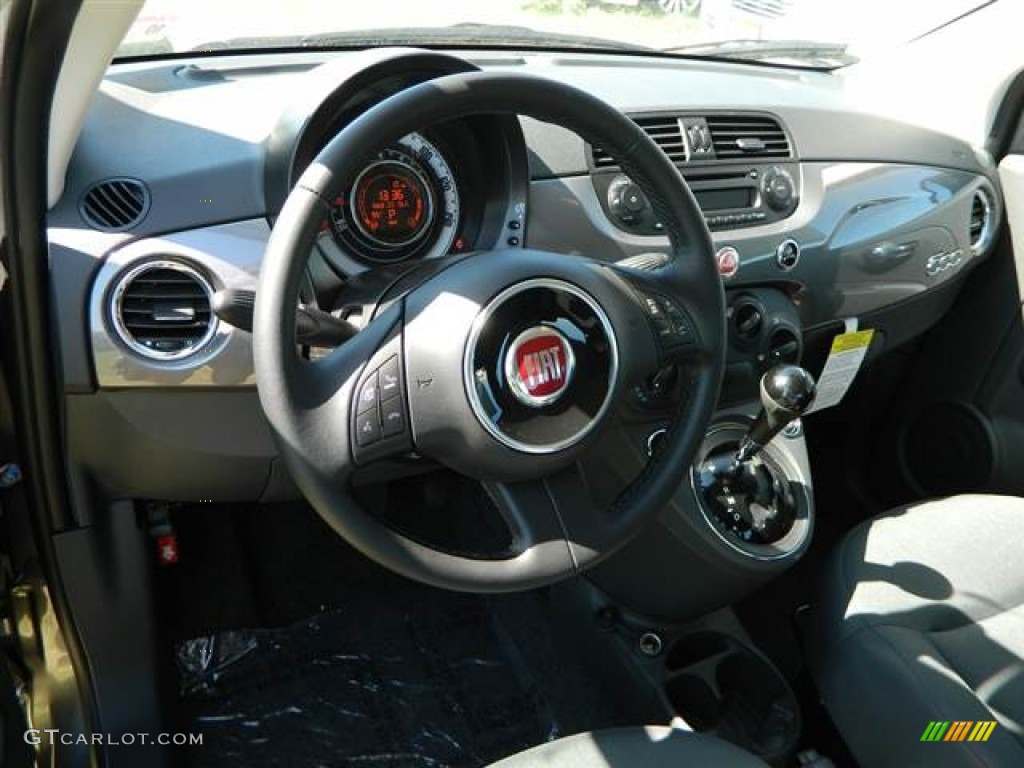 2013 Fiat 500 Pop Grigio/Nero (Gray/Black) Dashboard Photo #73000105
