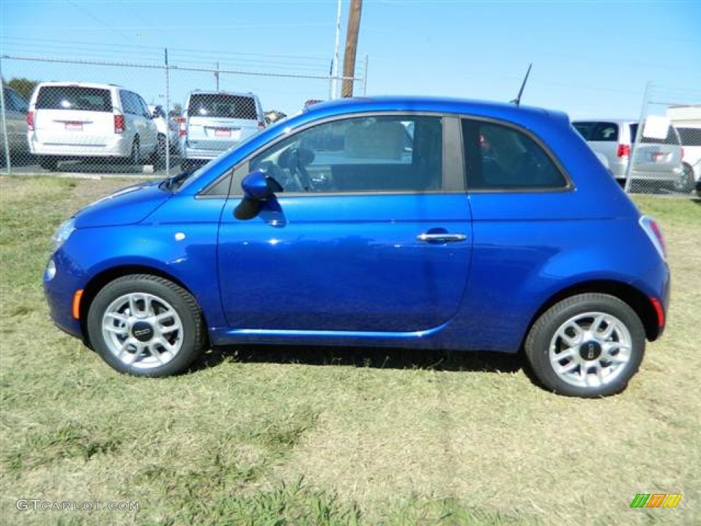 Azzuro (Blue) 2013 Fiat 500 Pop Exterior Photo #73000219