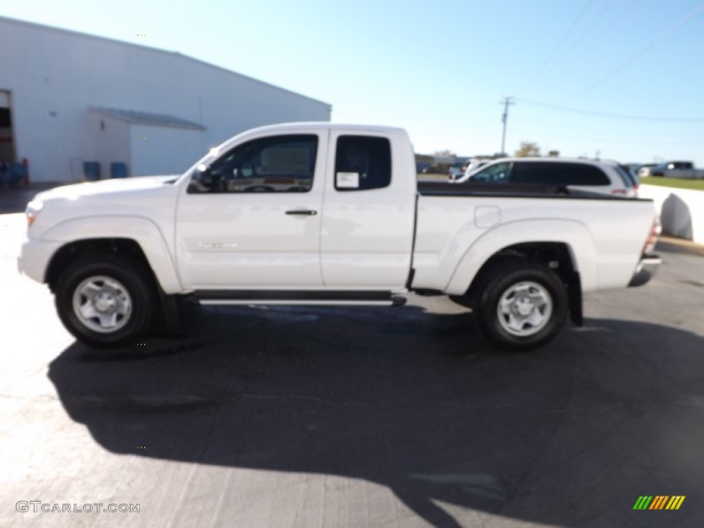 2013 Tacoma V6 SR5 Prerunner Double Cab - Super White / Graphite photo #4