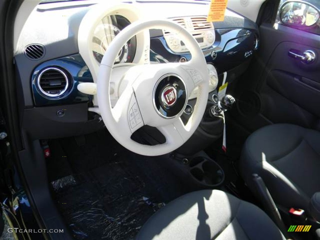 2013 Fiat 500 Pop Grigio/Avorio (Gray/Ivory) Dashboard Photo #73001515