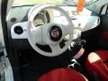 Rosso/Avorio (Red/Ivory) 2013 Fiat 500 Pop Dashboard