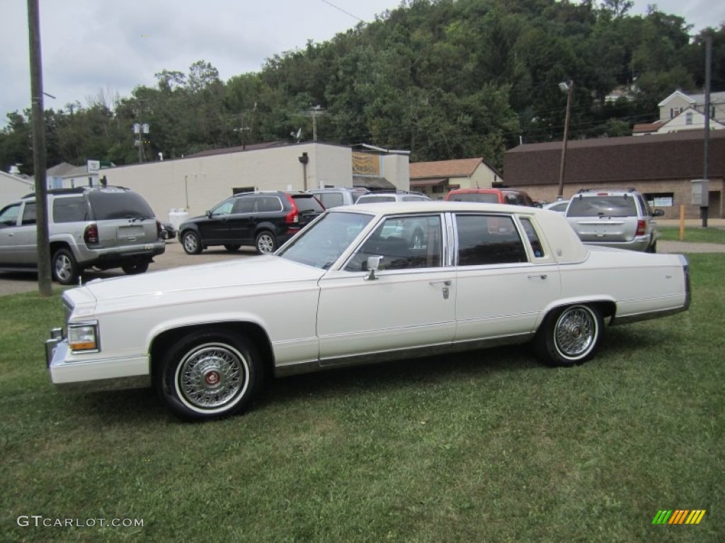 White 1990 Cadillac Brougham Standard Brougham Model Exterior Photo #73003558