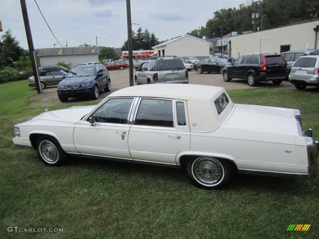 White 1990 Cadillac Brougham Standard Brougham Model Exterior Photo #73003633