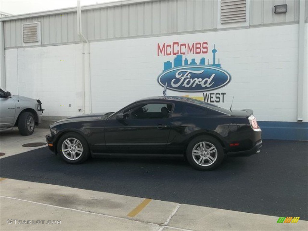 2011 Mustang V6 Coupe - Ebony Black / Charcoal Black photo #7