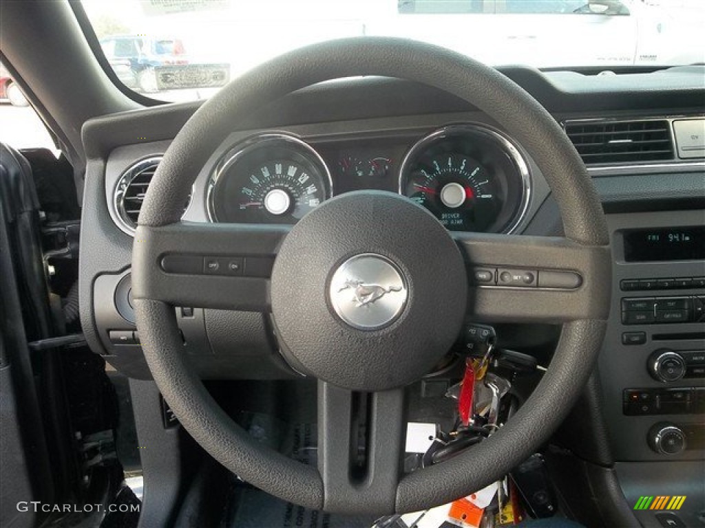 2011 Mustang V6 Coupe - Ebony Black / Charcoal Black photo #14