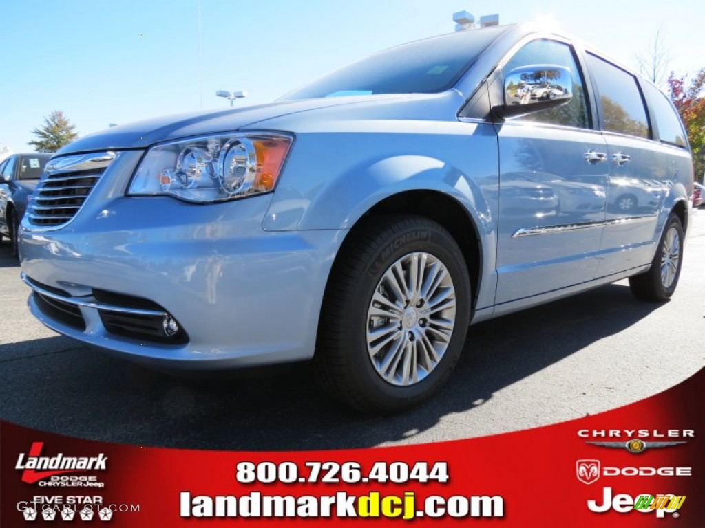2013 Town & Country Touring - L - Crystal Blue Pearl / Dark Frost Beige/Medium Frost Beige photo #1
