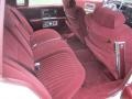 1990 Cadillac Brougham Burgundy Interior Rear Seat Photo