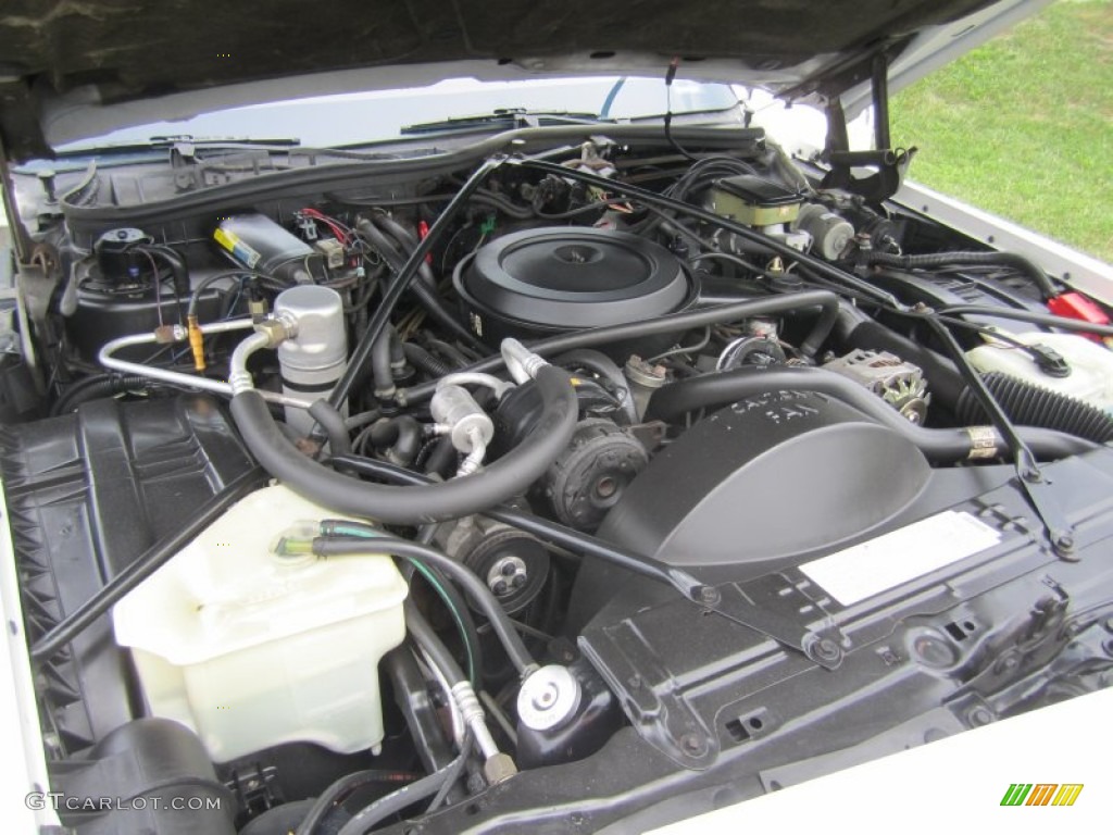 1990 Cadillac Brougham Standard Brougham Model 5.0 Liter OHV 16-Valve V8 Engine Photo #73004239