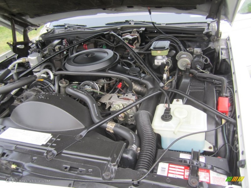 1990 Cadillac Brougham Standard Brougham Model 5.0 Liter OHV 16-Valve V8 Engine Photo #73004269