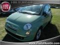 Verde Chiaro (Light Green) 2013 Fiat 500 c cabrio Lounge