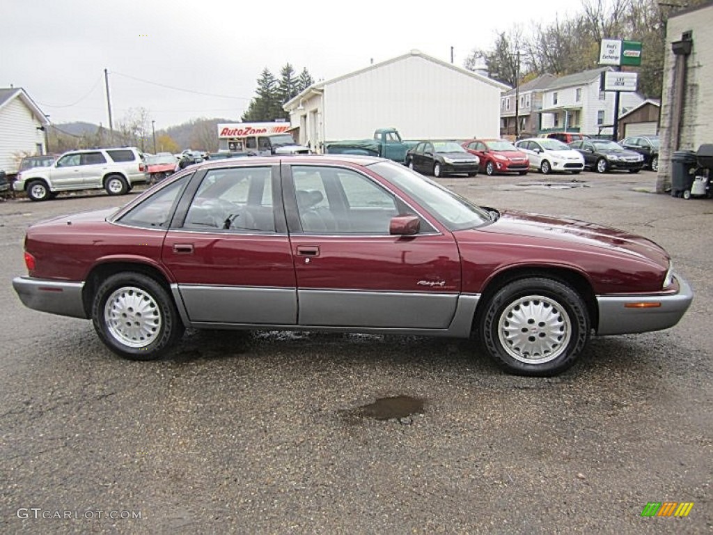 1996 Regal Gran Sport Sedan - Medium Garnet Red Metallic / Red photo #8