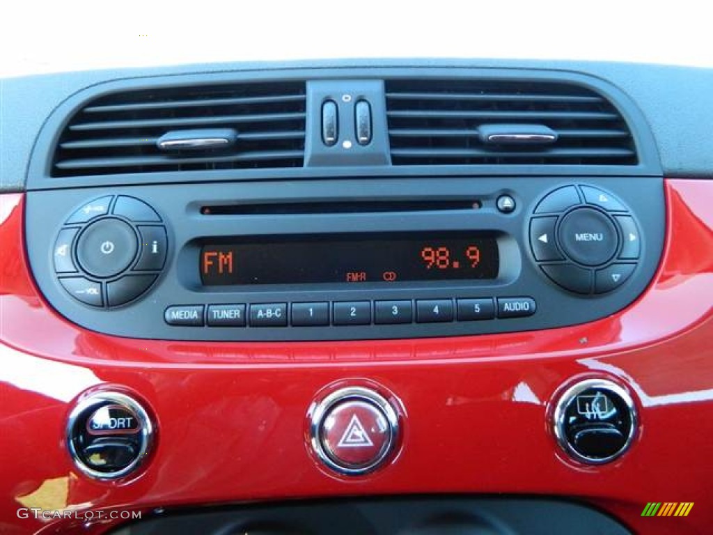 2013 Fiat 500 c cabrio Pop Audio System Photo #73004941