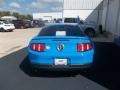 2012 Grabber Blue Ford Mustang V6 Coupe  photo #5