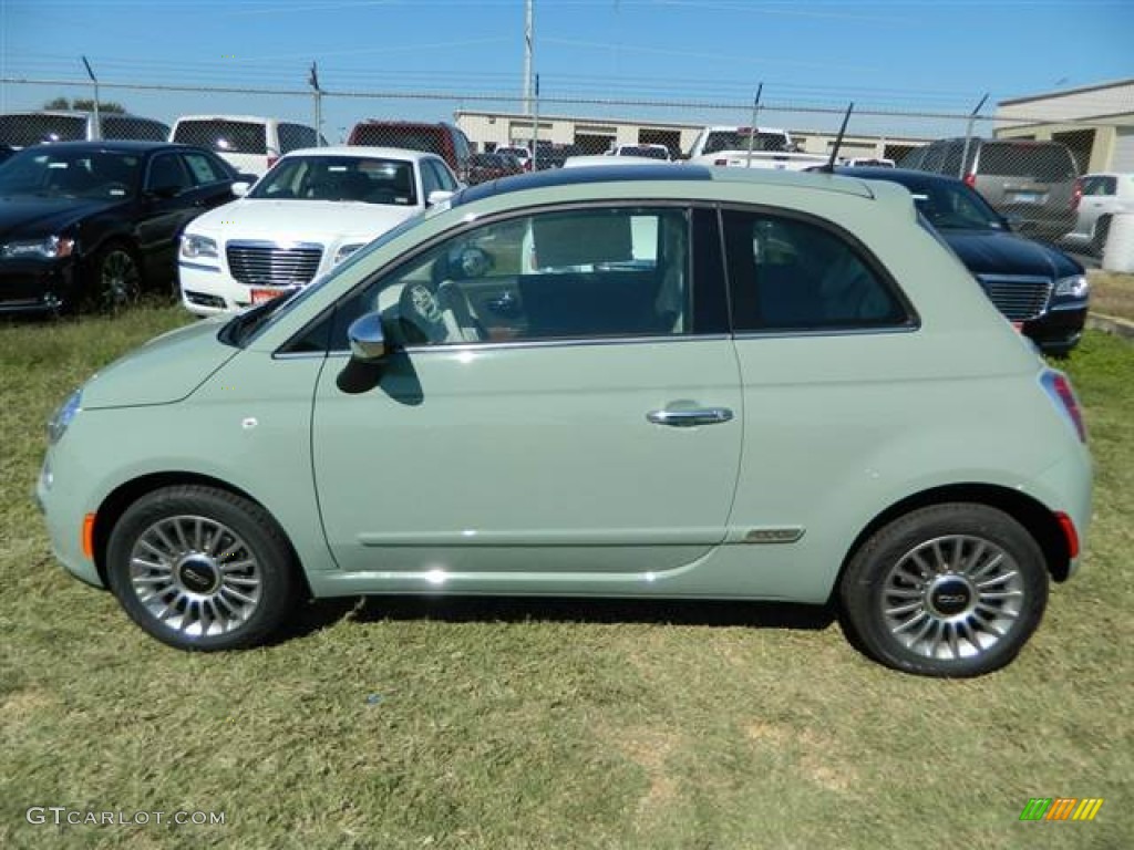 Verde Chiaro (Light Green) 2013 Fiat 500 Lounge Exterior Photo #73005223