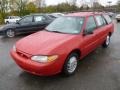 1999 Bright Red Ford Escort SE Wagon  photo #3