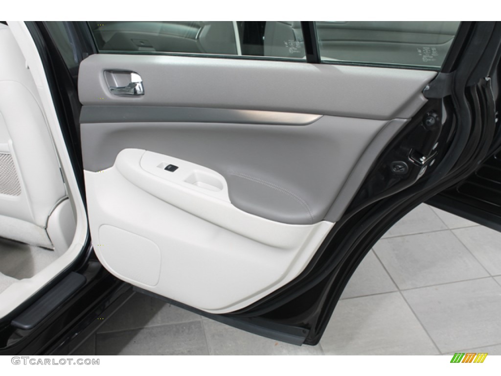 2012 Infiniti G 37 x AWD Sedan Graphite Door Panel Photo #73006003