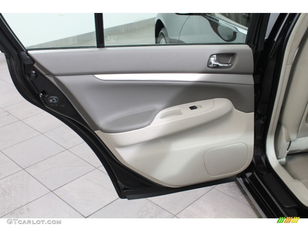 2012 Infiniti G 37 x AWD Sedan Graphite Door Panel Photo #73006021