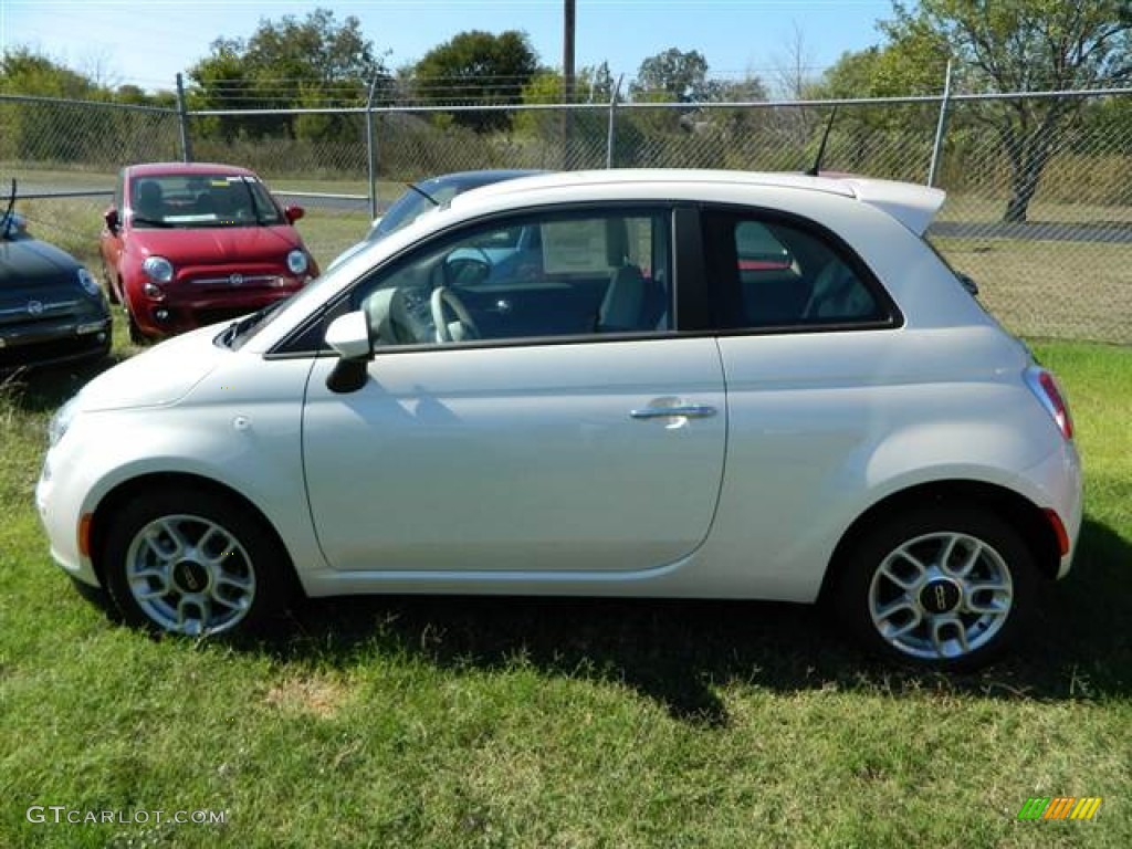 Bianco Perla (Pearl White Tri-Coat) 2013 Fiat 500 Pop Exterior Photo #73007670