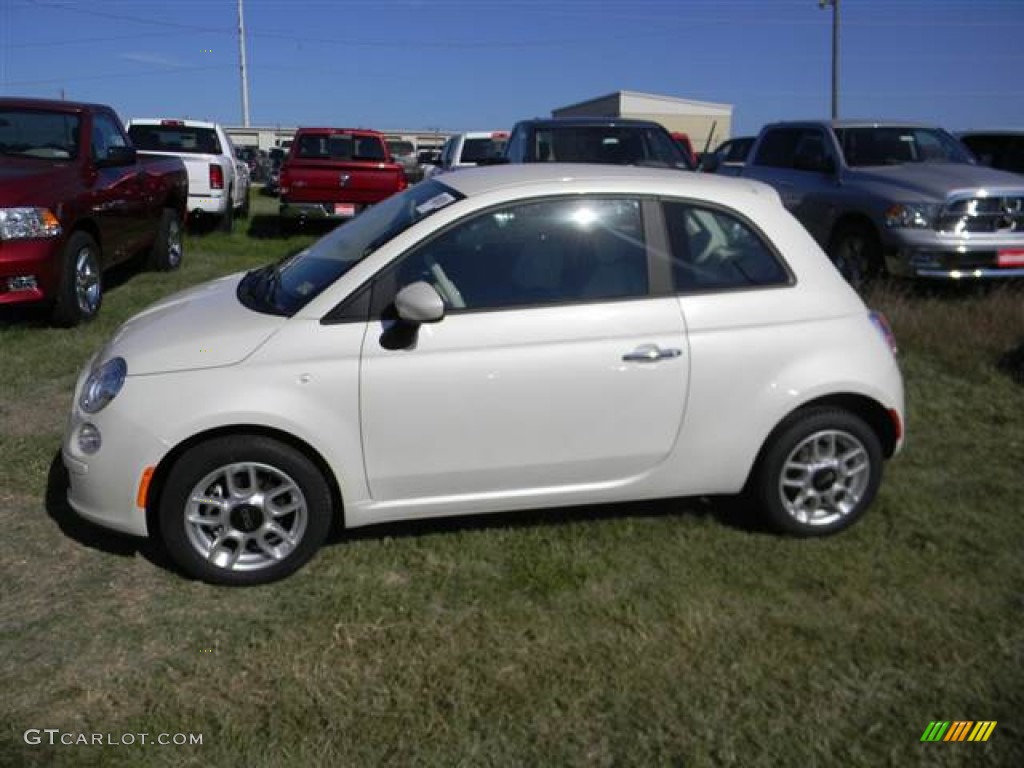 Bianco Perla (Pearl White Tri-Coat) 2013 Fiat 500 Pop Exterior Photo #73009093