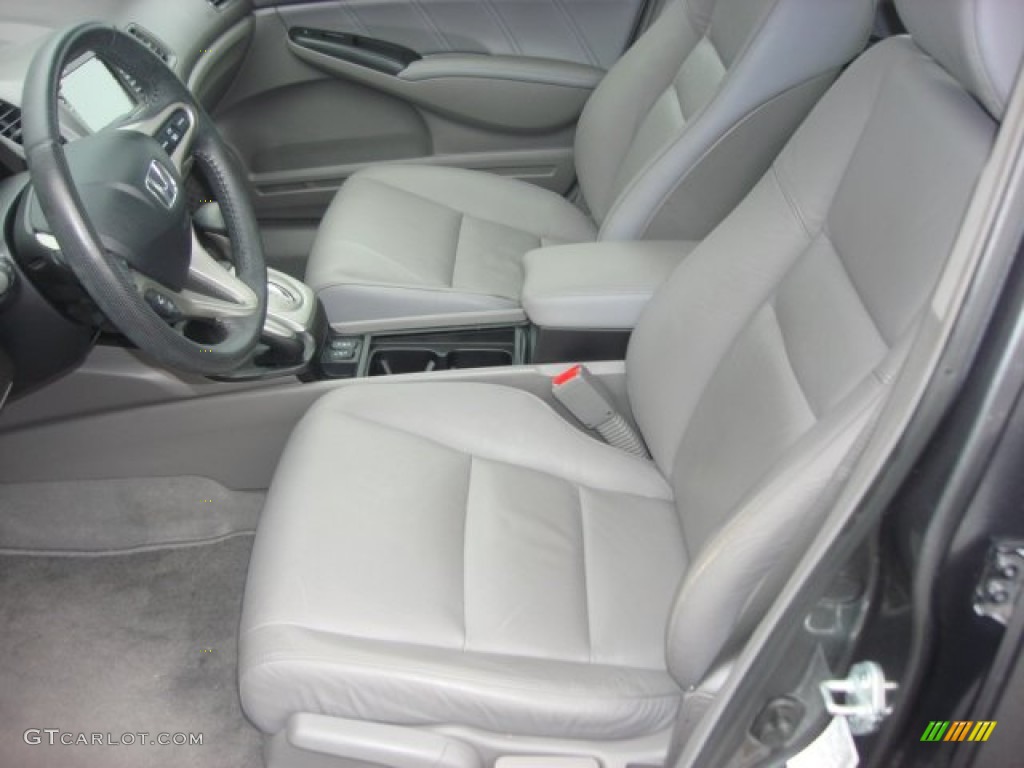 2011 Civic EX-L Sedan - Polished Metal Metallic / Gray photo #9