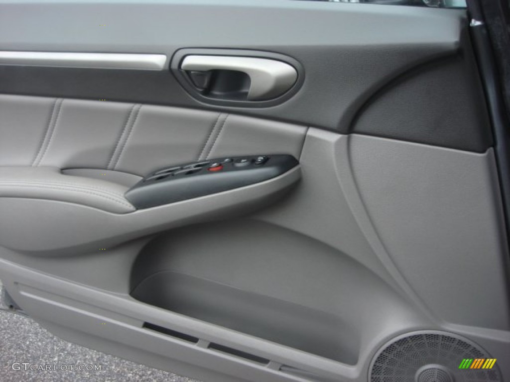 2011 Civic EX-L Sedan - Polished Metal Metallic / Gray photo #13