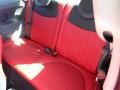 Rosso/Nero (Red/Black) Rear Seat Photo for 2013 Fiat 500 #73010242