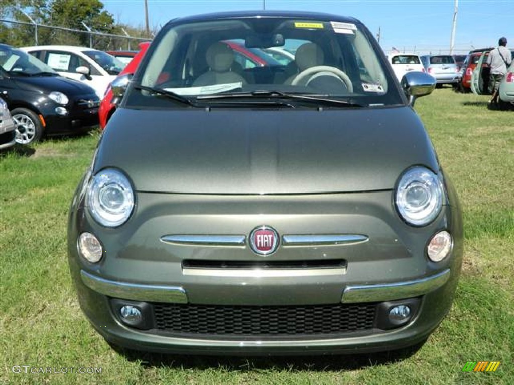 Verde Oliva (Olive Green) 2013 Fiat 500 Lounge Exterior Photo #73010527