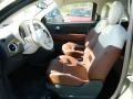 Marrone/Avorio (Brown/Ivory) Front Seat Photo for 2013 Fiat 500 #73010612
