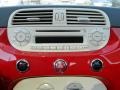 2013 Fiat 500 Rosso/Avorio (Red/Ivory) Interior Audio System Photo